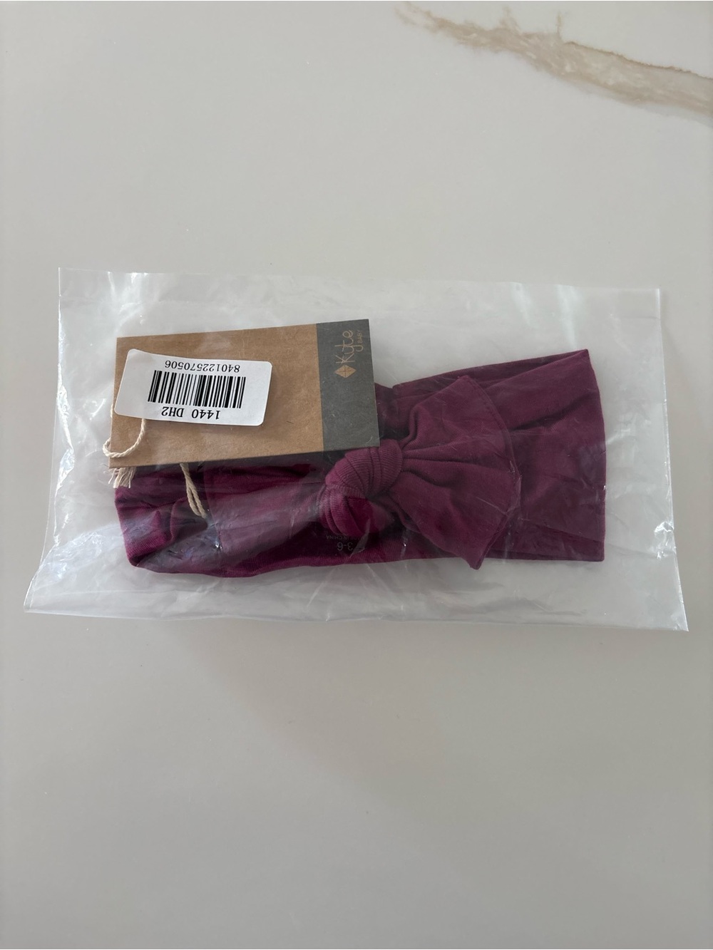 Kyte Baby Knotted Bow Headband in Dahlia
